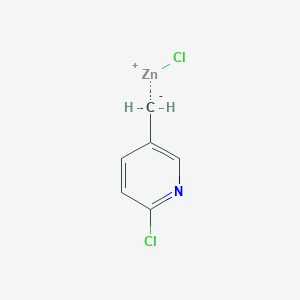 molecular formula C6H5Cl2NZn B1591735 Zinc, chloro[(6-chloro-3-pyridinyl)methyl]- CAS No. 352530-36-0