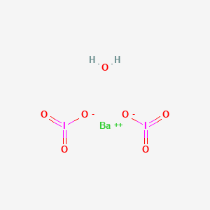 molecular formula BaH3IO4 B1591741 Barium(2+);diiodate;hydrate CAS No. 7787-34-0