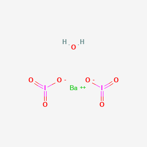 molecular formula BaH2I2O7 B1591741 Barium(2+);diiodate;hydrate CAS No. 7787-34-0