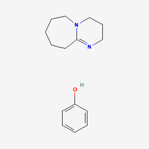 molecular formula C15H22N2O B1591743 苯酚，与 2,3,4,6,7,8,9,10-八氢吡啶并[1,2-a]氮杂环戊烯 (1:1) 的化合物 CAS No. 57671-19-9