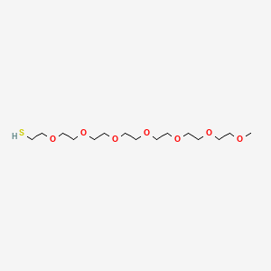 molecular formula C15H32O7S B1591750 2,5,8,11,14,17,20-Heptaoxadocosane-22-thiol CAS No. 651042-82-9