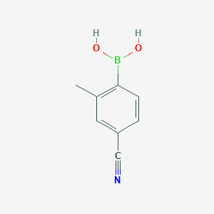 molecular formula C8H8BNO2 B1591752 (4-氰基-2-甲基苯基)硼酸 CAS No. 313546-18-8