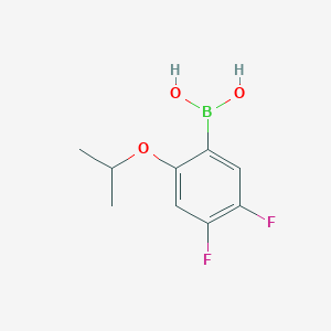 molecular formula C9H11BF2O3 B1591753 4,5-二氟-2-异丙氧基苯硼酸 CAS No. 1072951-61-1