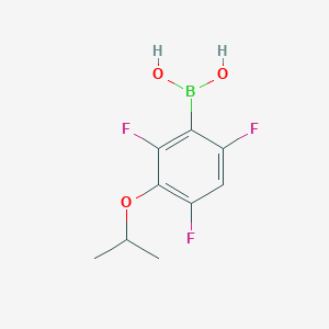molecular formula C9H10BF3O3 B1591756 3-异丙氧基-2,4,6-三氟苯硼酸 CAS No. 871125-73-4