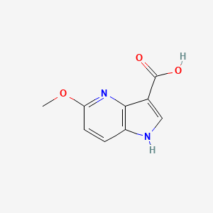 molecular formula C9H8N2O3 B1591759 5-甲氧基-1H-吡咯并[3,2-b]吡啶-3-羧酸 CAS No. 1190319-23-3