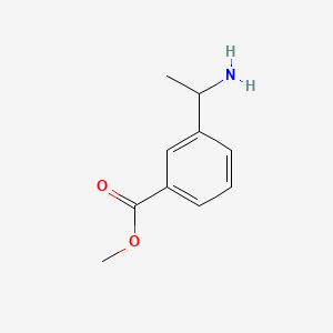molecular formula C10H13NO2 B1591767 Methyl 3-(1-aminoethyl)benzoate CAS No. 153994-69-5