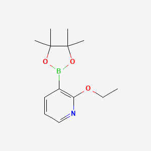 molecular formula C13H20BNO3 B1591770 2-乙氧基-3-(4,4,5,5-四甲基-1,3,2-二氧杂硼环-2-基)吡啶 CAS No. 848243-23-2