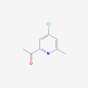 molecular formula C8H8ClNO B1591783 1-(4-Chloro-6-methylpyridin-2-yl)ethanone CAS No. 339586-00-4