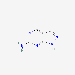 molecular formula C5H5N5 B1591788 1H-吡唑并[3,4-d]嘧啶-6-胺 CAS No. 287177-82-6