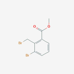 molecular formula C9H8Br2O2 B1591796 Methyl 3-bromo-2-(bromomethyl)benzoate CAS No. 337536-14-8