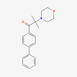 molecular formula C20H23NO2 B1591801 1-Propanone, 1-(1,1'-biphenyl)-4-yl-2-methyl-2-(4-morpholinyl)- CAS No. 94576-68-8