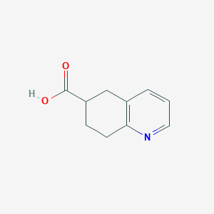 molecular formula C10H11NO2 B1591802 5,6,7,8-Tetrahydroquinoline-6-carboxylic acid CAS No. 1256822-12-4