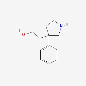 molecular formula C12H17NO B1591807 2-(3-Phenylpyrrolidin-3-yl)ethanol CAS No. 52423-63-9