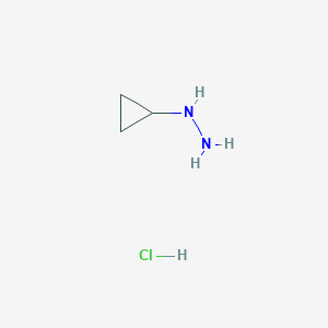 molecular formula C3H9ClN2 B1591820 Cyclopropylhydrazine hydrochloride CAS No. 213764-25-1
