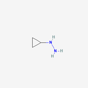 molecular formula C3H8N2 B1591821 环丙基肼 CAS No. 120550-58-5