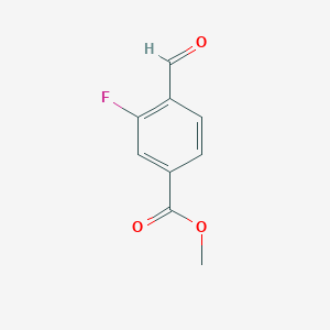molecular formula C9H7FO3 B1591845 Methyl 3-fluoro-4-formylbenzoate CAS No. 74733-25-8