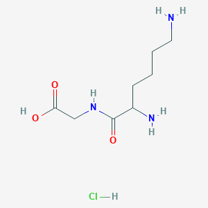 molecular formula C8H18ClN3O3 B1591847 H-Lys-Gly-OH.HCl CAS No. 40719-58-2