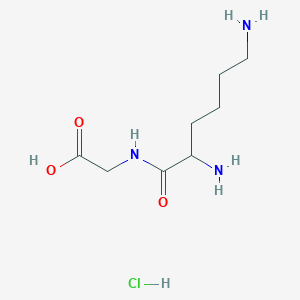 (S)-2-(2,6-Diaminohexanamido)acetic acid hydrochloride