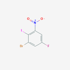 molecular formula C6H2BrFINO2 B1591851 1-Bromo-5-fluoro-2-iodo-3-nitrobenzene CAS No. 144580-17-6
