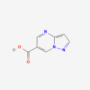 molecular formula C7H5N3O2 B1591854 吡唑并[1,5-a]嘧啶-6-羧酸 CAS No. 933754-38-2