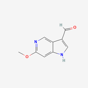 molecular formula C9H8N2O2 B1591858 6-methoxy-1H-pyrrolo[3,2-c]pyridine-3-carbaldehyde CAS No. 1190315-58-2
