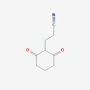 molecular formula C9H11NO2 B159186 3-(2,6-二氧代环己基)丙腈 CAS No. 1874-85-7