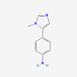 molecular formula C10H11N3 B1591867 4-(1-Methyl-5-imidazolyl)aniline CAS No. 89250-15-7