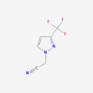 molecular formula C6H4F3N3 B1591888 2-(3-(Trifluoromethyl)-1H-pyrazol-1-yl)acetonitrile CAS No. 1006348-71-5