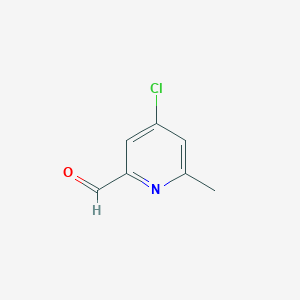 molecular formula C7H6ClNO B1591898 4-Chloro-6-methylpicolinaldehyde CAS No. 98273-77-9