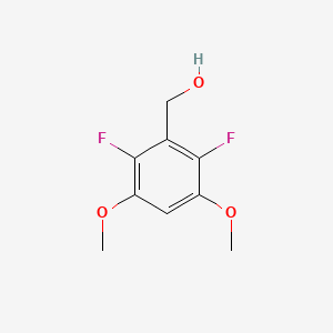 molecular formula C9H10F2O3 B1591904 (2,6-Difluoro-3,5-dimethoxyphenyl)methanol CAS No. 1208434-90-5