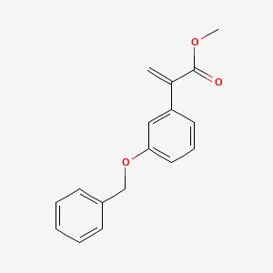 molecular formula C17H16O3 B1591913 Methyl 2-(3-(benzyloxy)phenyl)acrylate CAS No. 556109-76-3