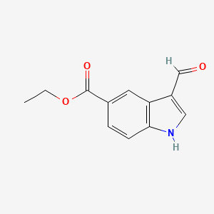 molecular formula C12H11NO3 B1591922 ethyl 3-formyl-1H-indole-5-carboxylate CAS No. 467458-46-4