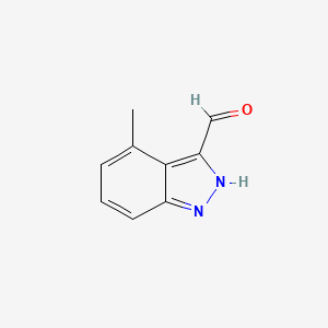 molecular formula C9H8N2O B1591923 4-甲基-1H-吲唑-3-甲醛 CAS No. 885518-88-7