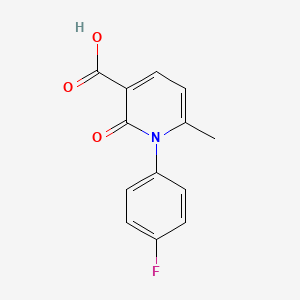 molecular formula C13H10FNO3 B1591924 1-(4-氟苯基)-6-甲基-2-氧代-1,2-二氢吡啶-3-羧酸 CAS No. 888721-65-1