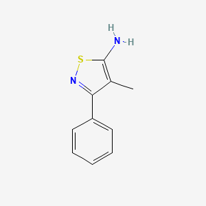 molecular formula C10H10N2S B1591931 4-Methyl-3-phenylisothiazol-5-amine CAS No. 91818-68-7