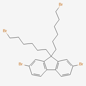 molecular formula C25H30Br4 B1591939 2,7-Dibromo-9,9-bis(6-bromohexyl)fluorene CAS No. 570414-33-4