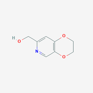 molecular formula C8H9NO3 B1591940 (2,3-Dihydro-[1,4]dioxino[2,3-c]pyridin-7-yl)methanol CAS No. 443955-89-3