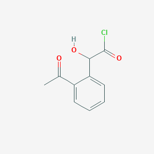 molecular formula C10H9ClO3 B1591944 2-(2-Acetylphenyl)-2-hydroxyacetyl chloride CAS No. 49845-69-4