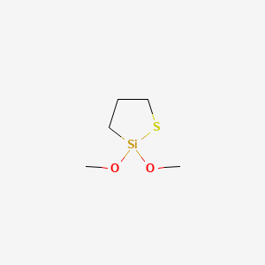 molecular formula C5H12O2SSi B1591945 2,2-Dimethoxy-1-thia-2-silacyclopentane CAS No. 26903-85-5
