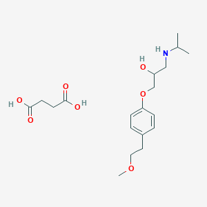 molecular formula C19H31NO7 B159195 Metroprolol succinate CAS No. 207983-04-8