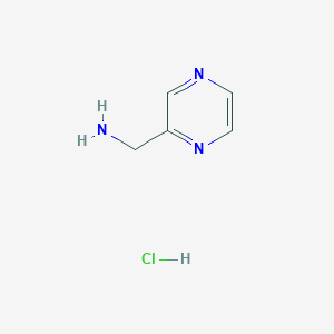 molecular formula C5H8ClN3 B1591975 Pyrazin-2-ylmethanamine hydrochloride CAS No. 39204-49-4
