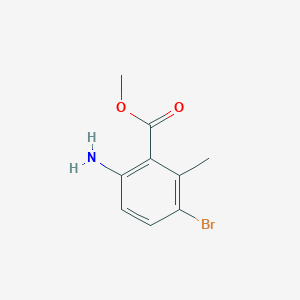 molecular formula C9H10BrNO2 B1591983 Methyl 6-amino-3-bromo-2-methylbenzoate CAS No. 573692-58-7