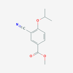 molecular formula C12H13NO3 B1591986 Methyl 3-cyano-4-isopropoxybenzoate CAS No. 213598-11-9