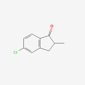 molecular formula C10H9ClO B1591990 5-Chloro-2-methyl-2,3-dihydro-1H-inden-1-one CAS No. 64220-40-2