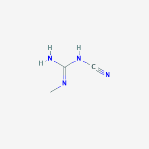 molecular formula C3H6N4 B159200 N-Cyano-N'-methylguanidine CAS No. 1609-07-0