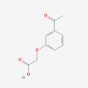 molecular formula C10H10O4 B159201 (3-乙酰苯氧基)乙酸 CAS No. 1878-80-4