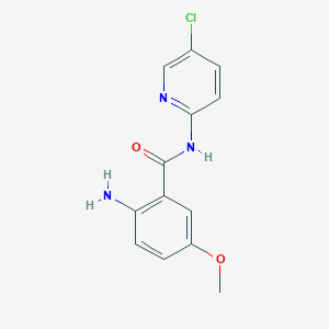 molecular formula C13H12ClN3O2 B1592012 2-Amino-N-(5-chloropyridin-2-yl)-5-methoxybenzamide CAS No. 280773-17-3