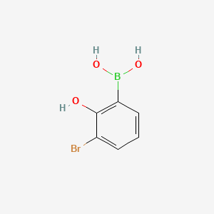 molecular formula C6H6BBrO3 B1592014 3-溴-2-羟基苯硼酸 CAS No. 89488-24-4