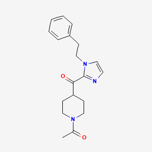 1-(4-(1-Phenethyl-1H-imidazole-2-carbonyl)piperidin-1-YL)ethanone