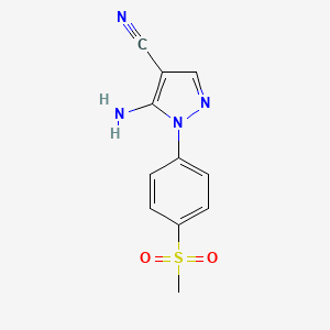 5-Amino-1-(4-(methylsulfonyl)phenyl)-1H-pyrazole-4-carbonitrile